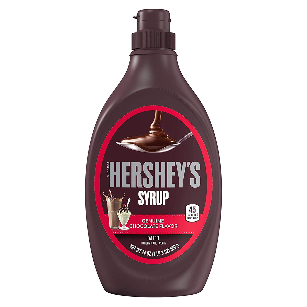 HERSHEY'S SYRUP CHOCOLATE BOTTLE 24OZ x 24Pack