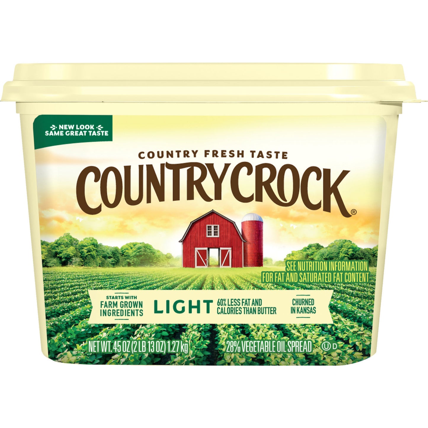 COUNTRY CROCK LIGHT MARGARINE TUB 45OZ