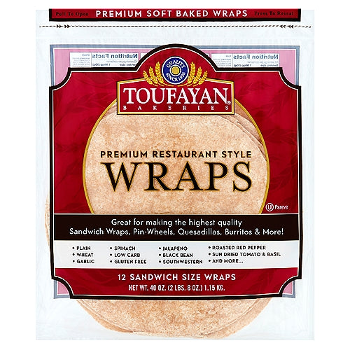 TOFUYAN WRAPS PLAIN 40 OZ / 6