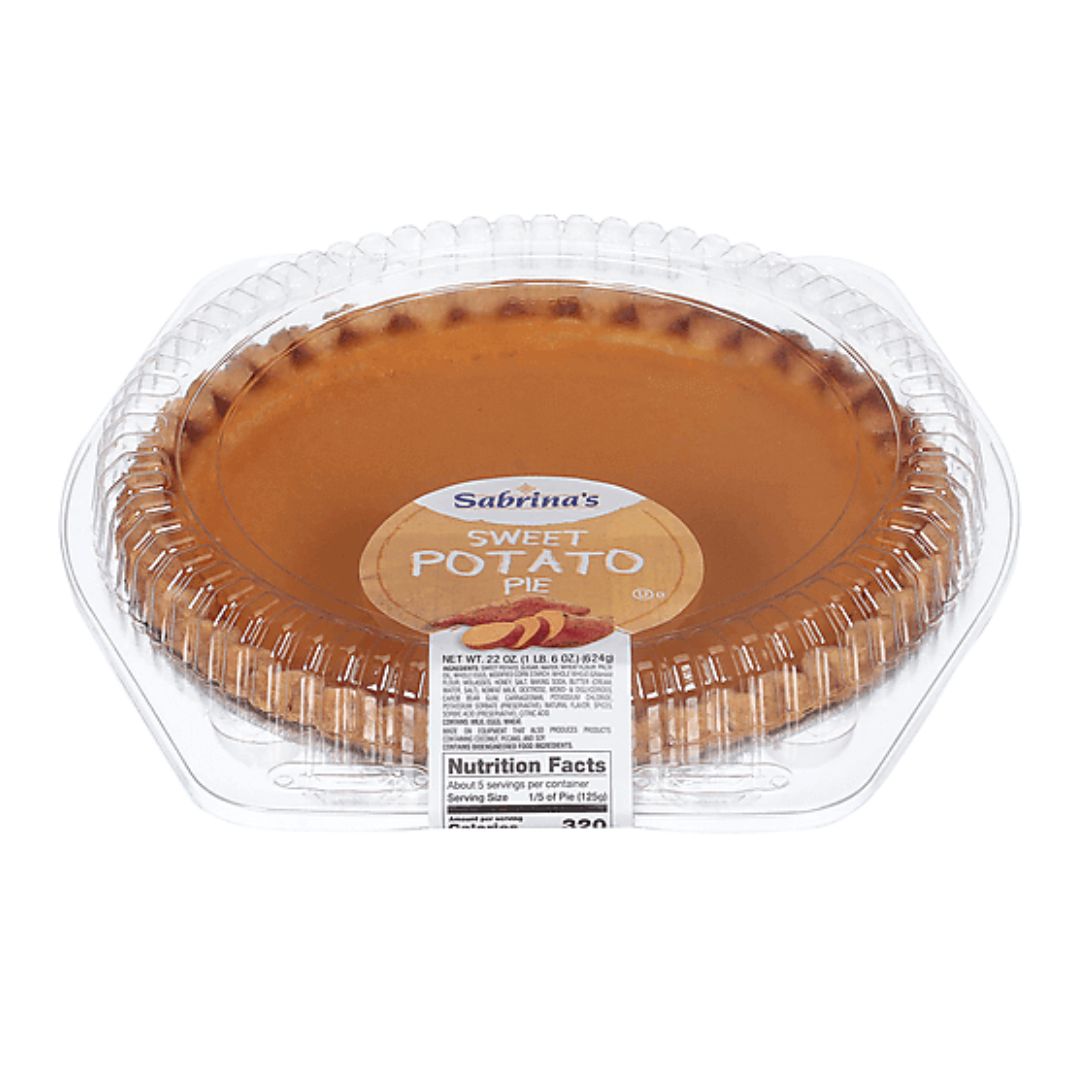 SABRINA'S PIE 8" BAKED SWEET POTATO 22OZ / 6