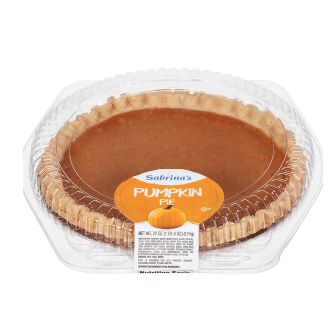 SABRINA'S PIE 8" BAKED PUMPKIN 22OZ / 6