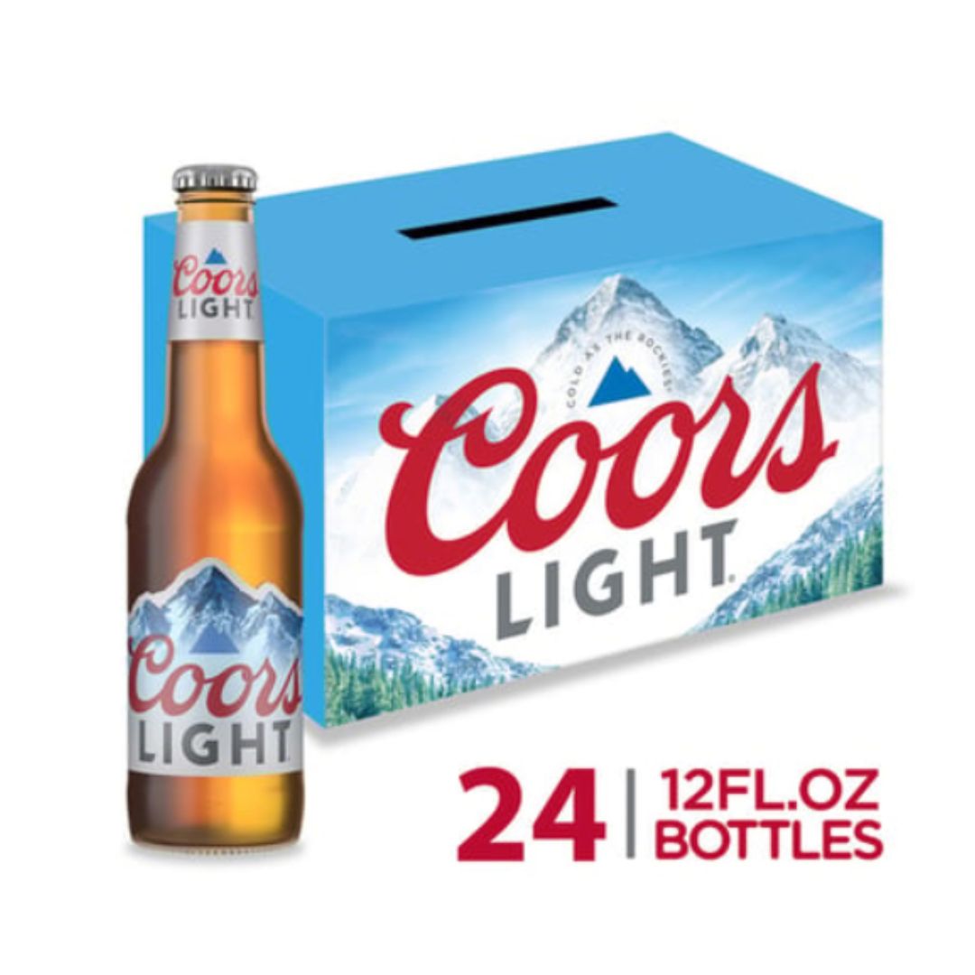 COORS LIGHT IN BOTTLE 12OZ / 24