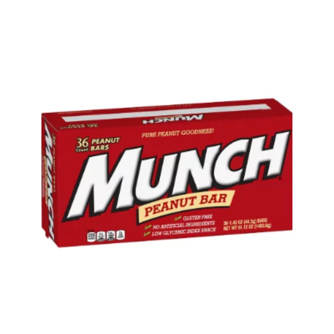 MUNCH PEANUT CANDY BAR 36CT / 1