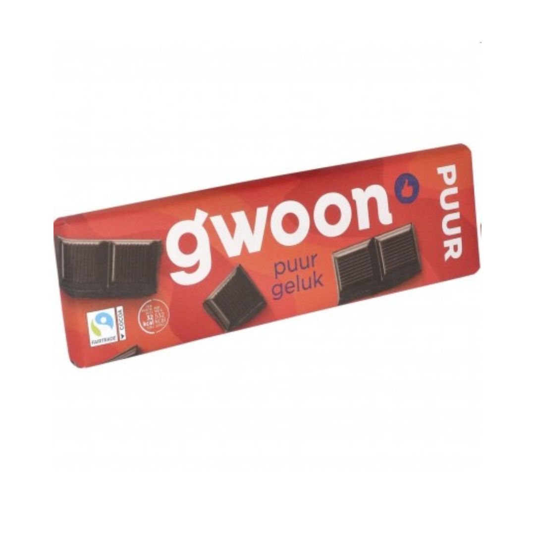 Gwoon Chocolate Bar Pure 180GR / 10 / By Case