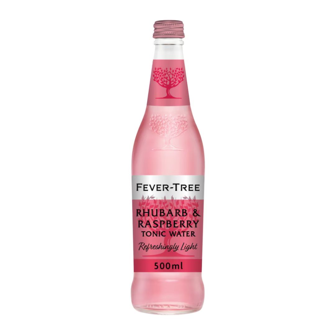 FEVER TREE E RASPBERRY and RHUBARB TONIC 500ML / 8
