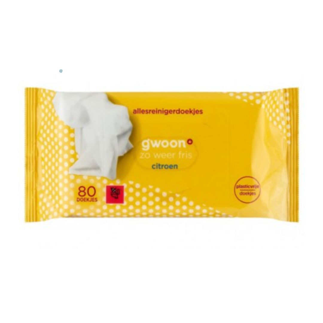 G'woon All-purpose Cleaner Cloth Lemon 80ST / 12