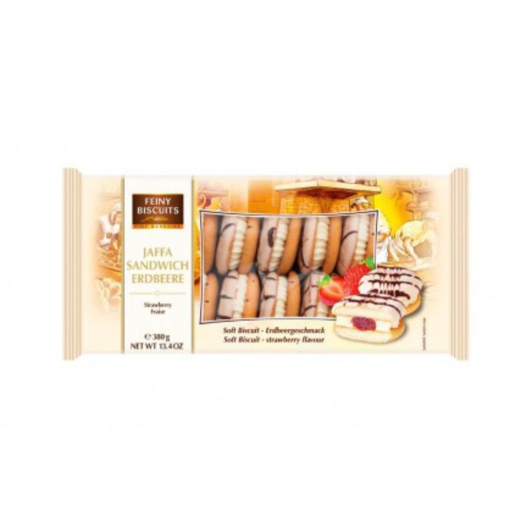 Feiny Biscuits Jaffa Sandwich Cream Strawberry 380GR