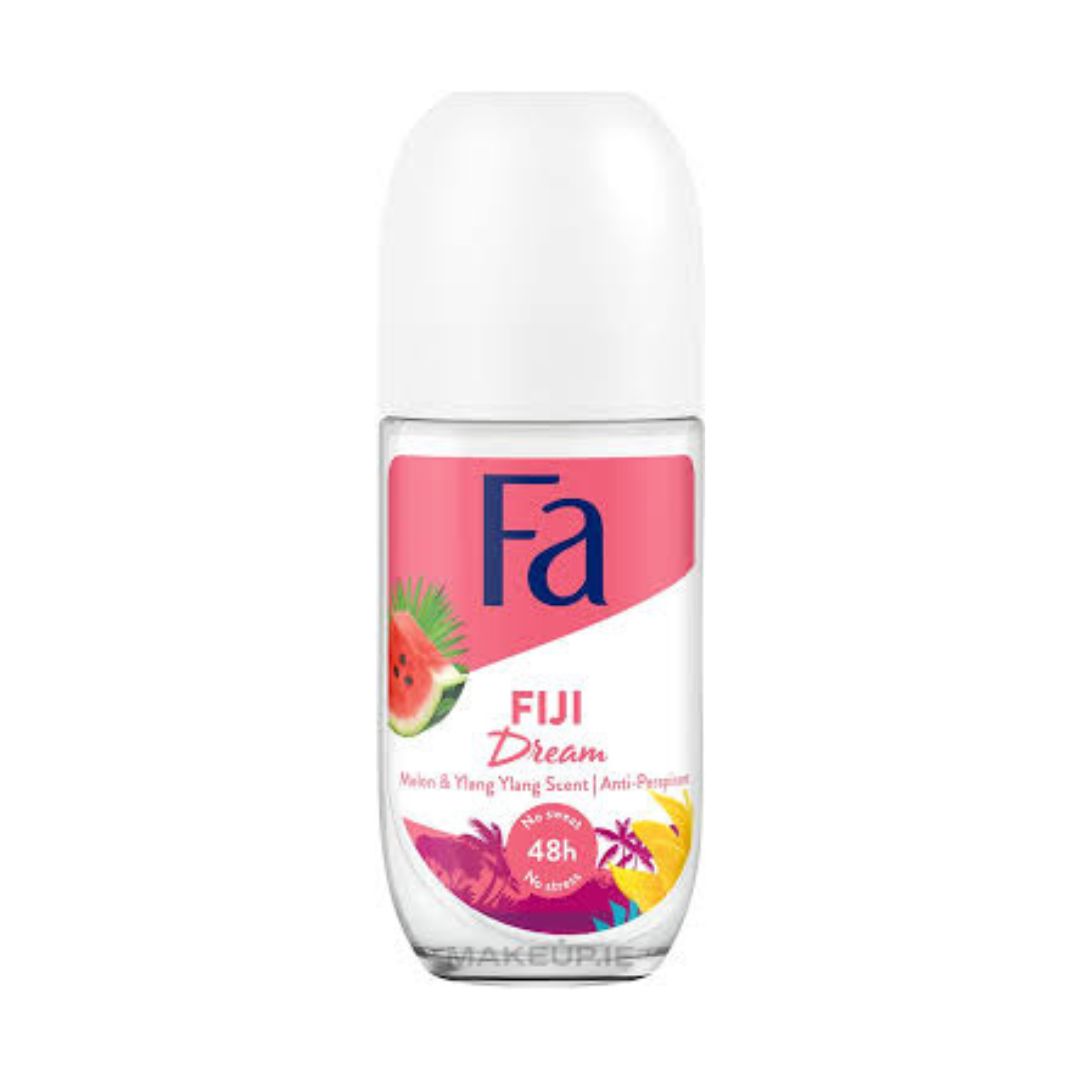 FA DEO ROLL-ON WOMEN FIJI DREAM GLASS BOTTLE 50ML / 6