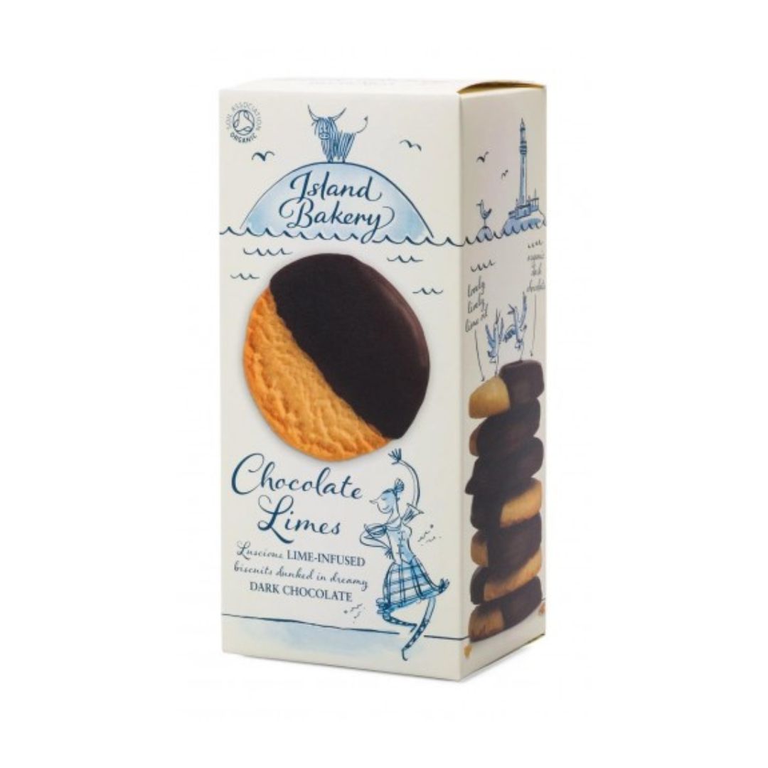 Island Bakery Bio Lime Cookies Dark Chocolate 12 x 133 gr
