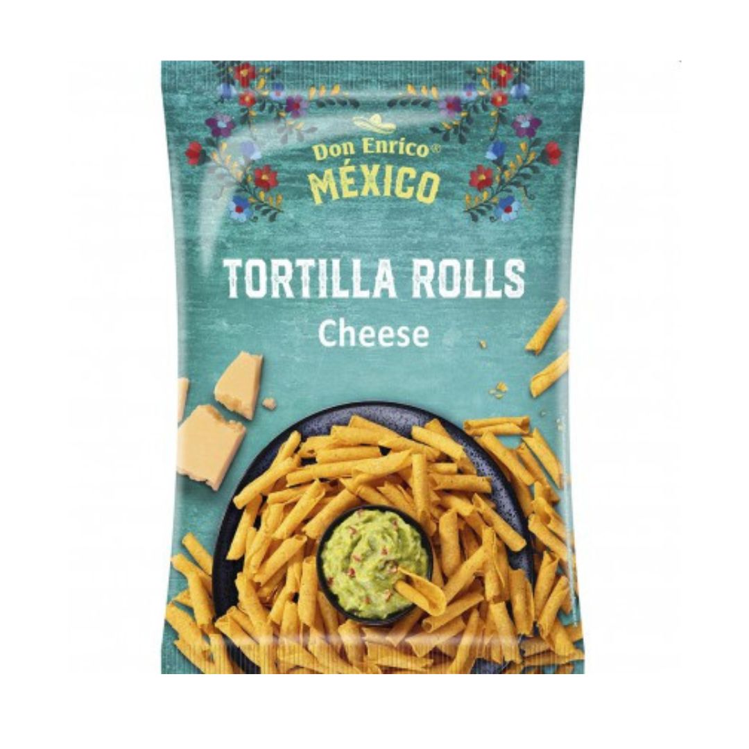 Don Enrico Tortilla Rolls Cheese Bag 125g