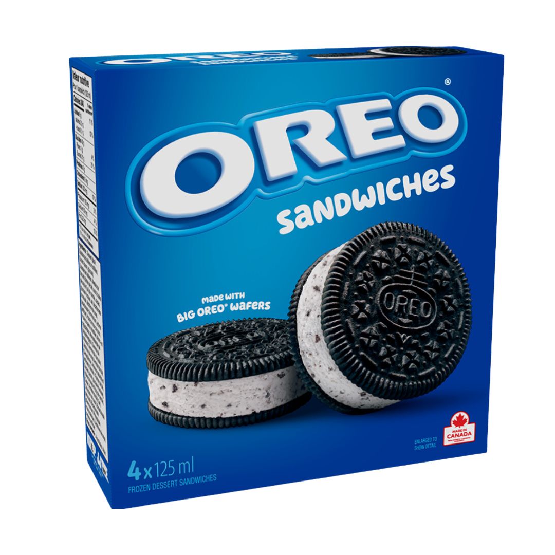 Oreo Frozen Dessert Sandwiches 4 x 125 ml