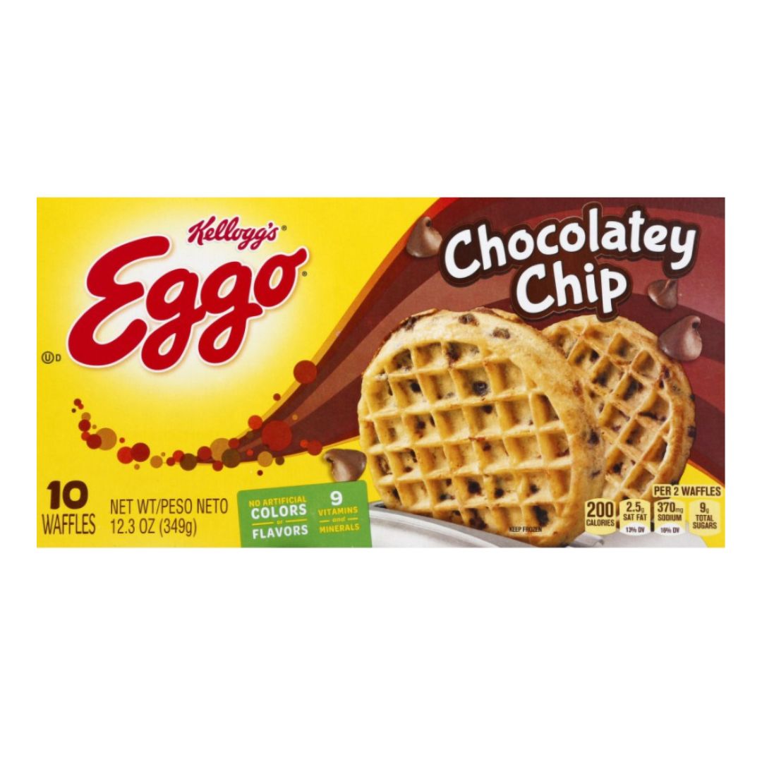 Eggo Waffles Chocolate Chip 10CT 12.3oz / 8