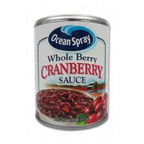 OCEAN SPRAY WHOLE BERRY CRANBERRY SAUCE 14Z