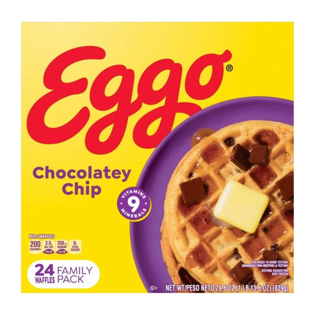 Eggo Frozen Waffles Chocolatey Chip - 24ct / 4