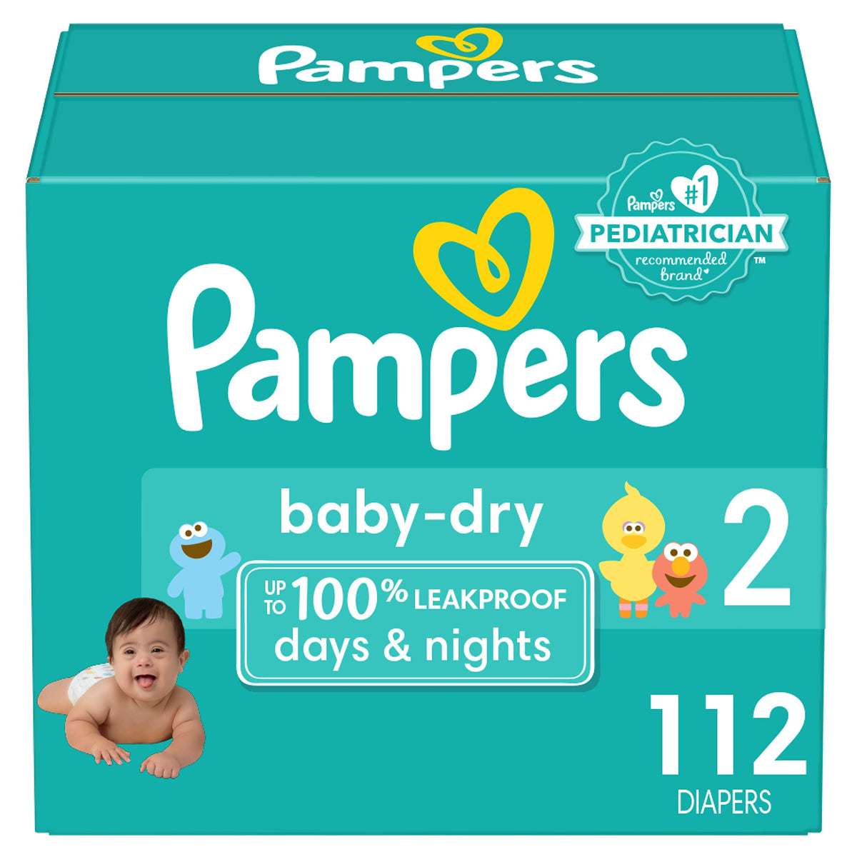 PAMPERS SUPER Size 2 112CT