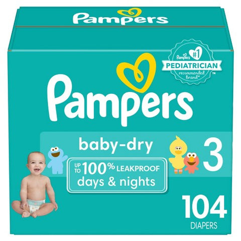 PAMPERS SUPER Size3 104CT