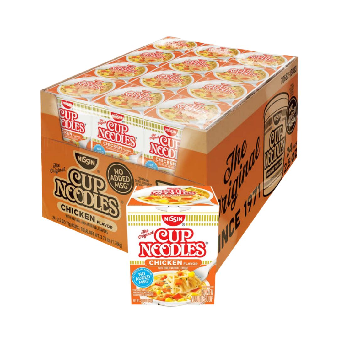 NISSIN CUP NOODLE CHICKEN 2.25OZ / 12PK