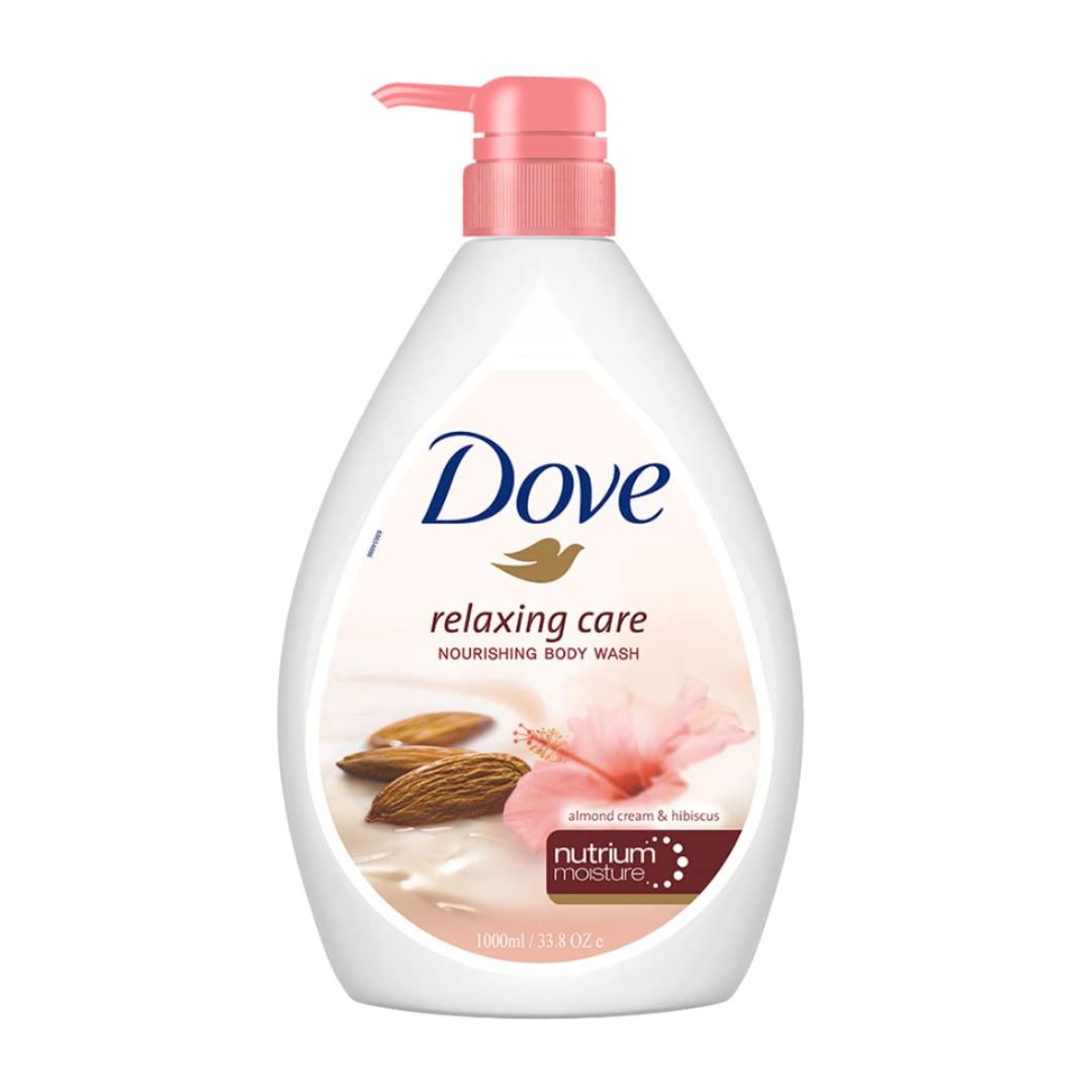 DOVE SHOWERGEL ALMOND CREAM & HIBISCUS 1LT