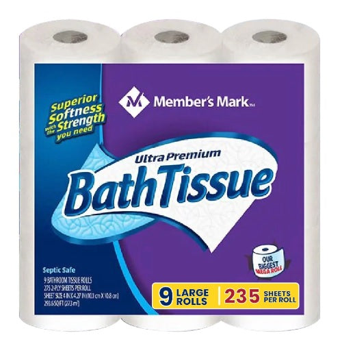 Member's Mark BATH TISSUE 235Sheets /45 Rolls