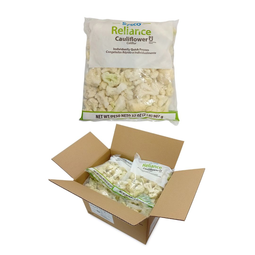 Sysco Reliance Cauliflower Iqf Packaged 2 LB