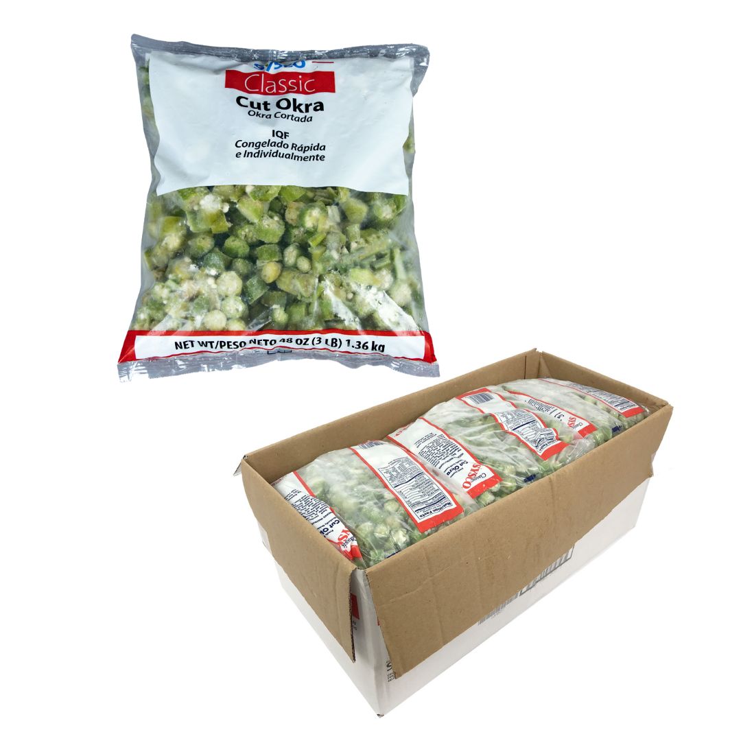 SYSCO CLASSIC OKRA CUT IQF 12/3LB