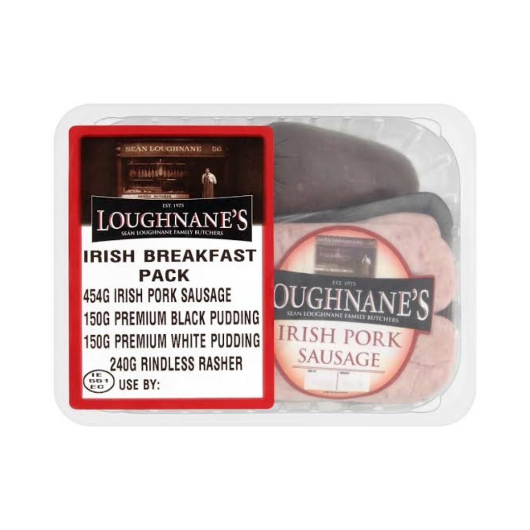 LOUG PORK IRISH SAUSAGE 1LB/20