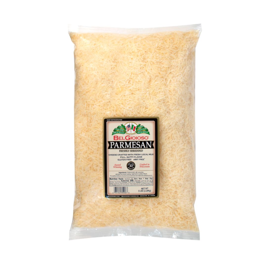 CHEESE PARMESAN GRATED ZIP BAG 5LB