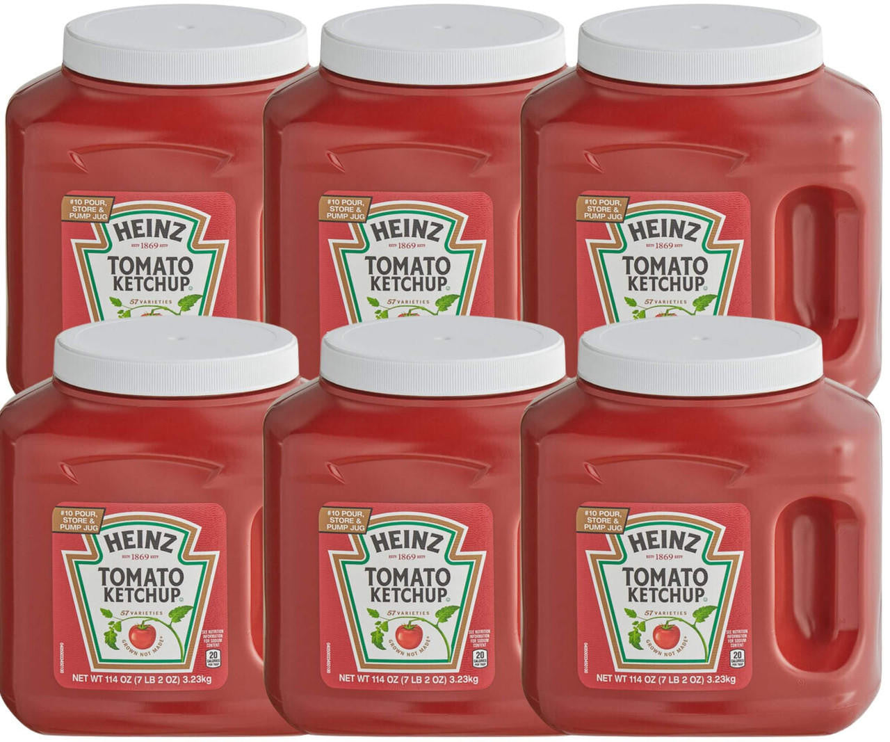 HEINZ KETCHUP FANCY JUG 114 oz. (Pack of 6)