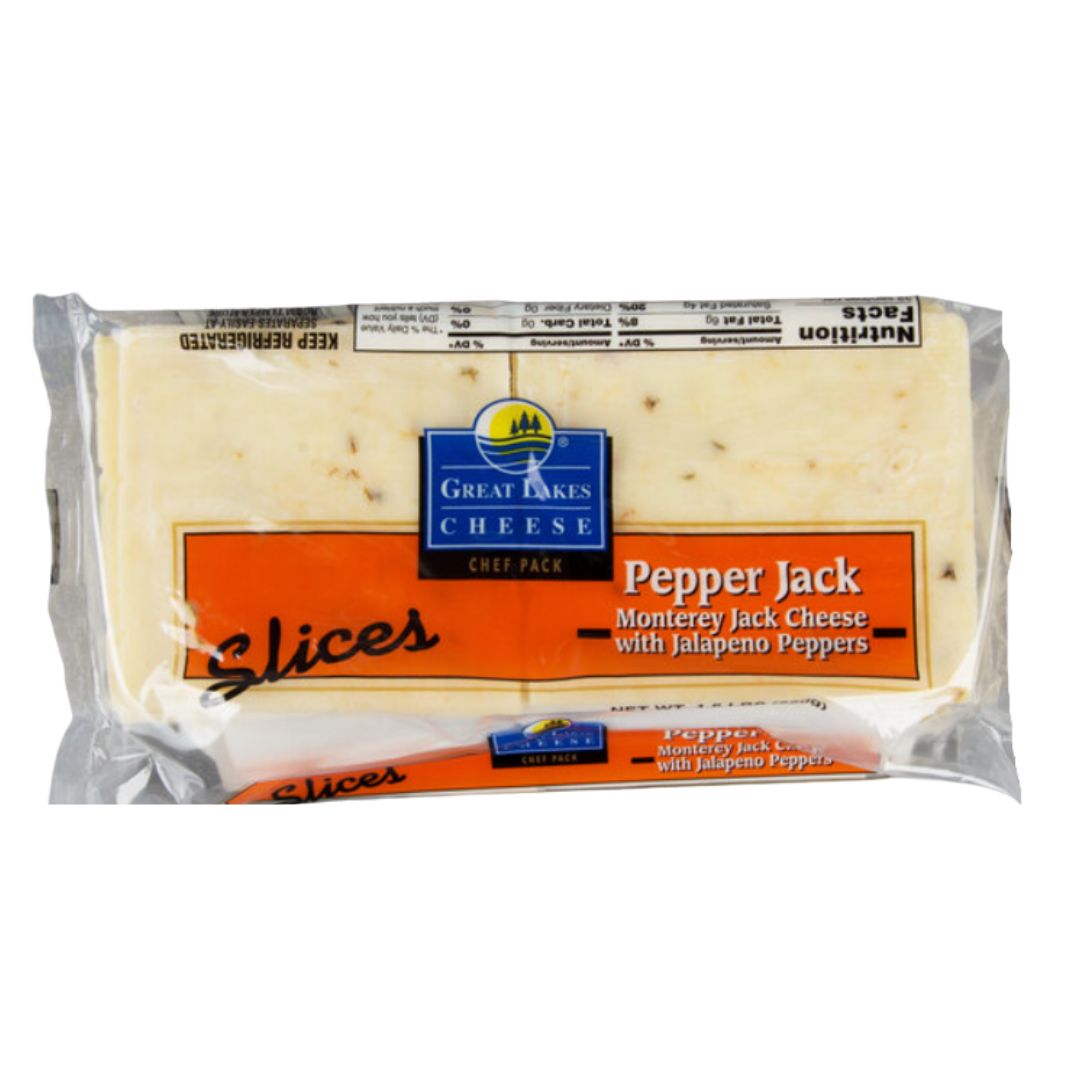 Great Lakes Cheese 1.5 lb. Pepper Jack Cheese Slices