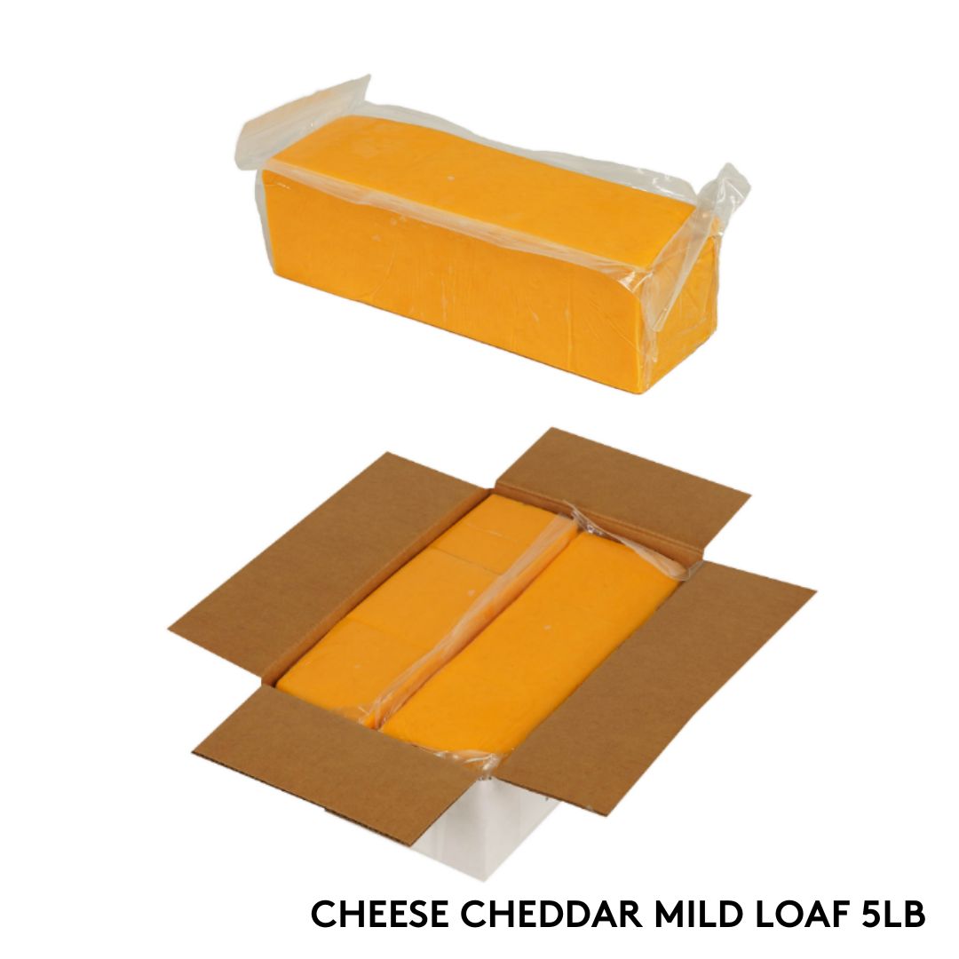 CHEESE CHEDDAR MILD LOAF 5LB