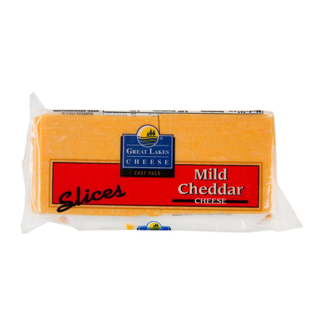 GOLD LAKES CHEESE CHEDDAR MILD SLICE 1.5LB / 6