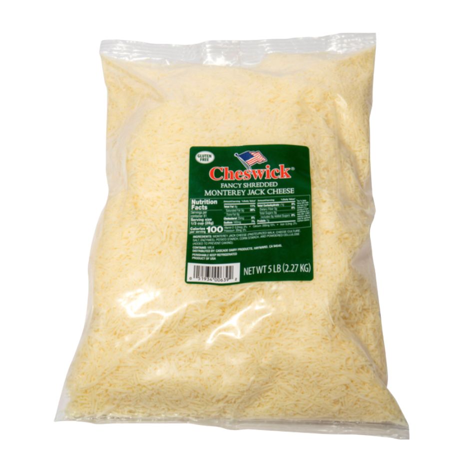 SM FANCY Shredded Monterey Jack Cheese 5 lbs / 4