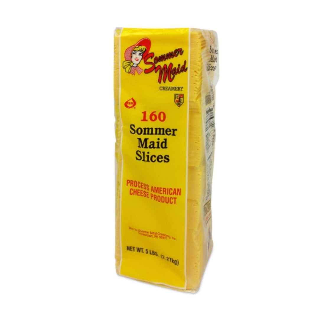 SOMMER MAID AMERICAN CHEESE WHT 160SL 5LB