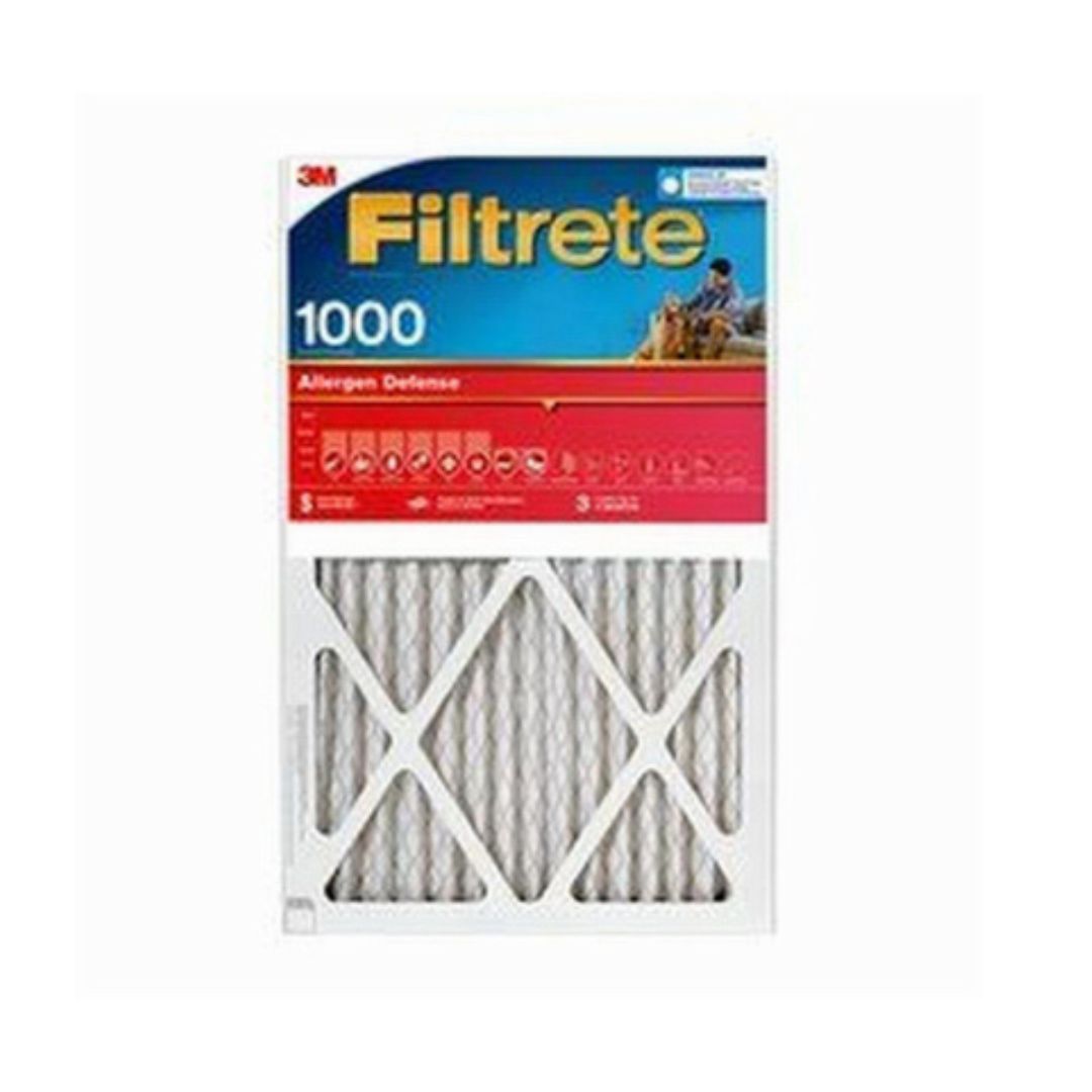 14x14x 1 In. Micro Allergen Defense Pleated Furnace Air Filter, Red