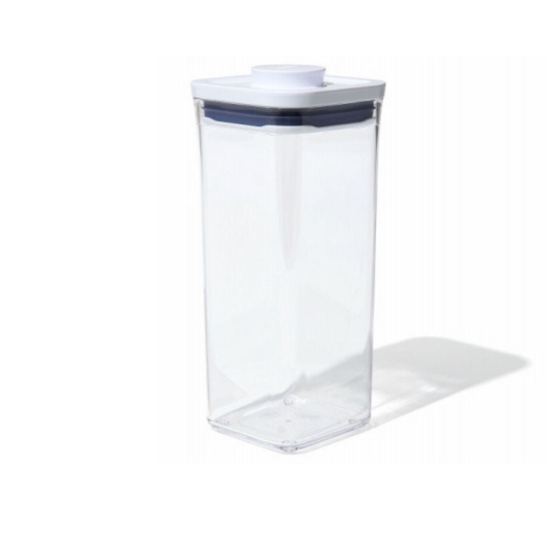 Good Grips POP Food Storage Container, Clear Plastic Square, 1.7 Qt.
