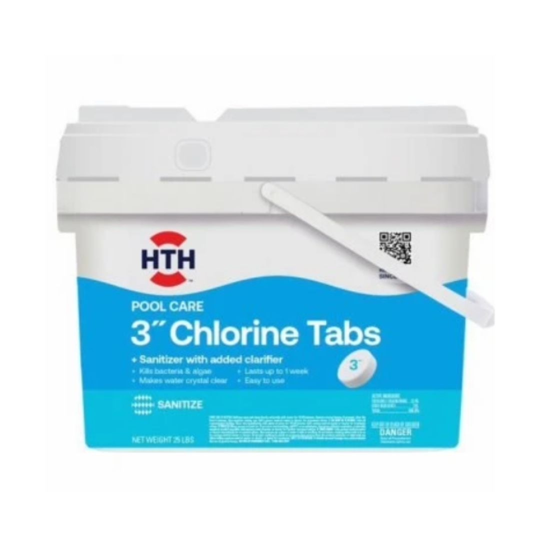 HTH 3 In. Chlorinating Tablets, 25 Lbs. / 1