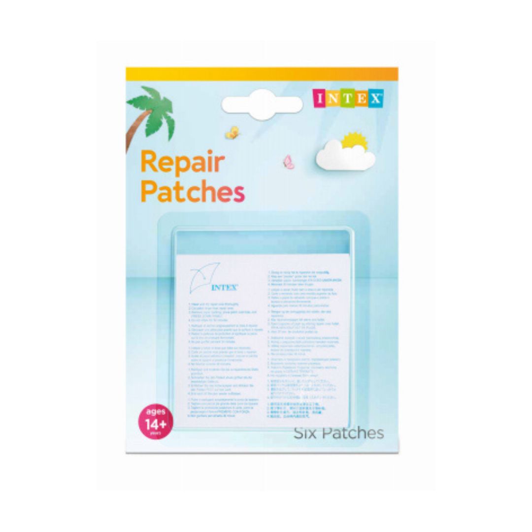 Pool Patch, Vinyl Plastic, 7-1/2 In., 6-Pk.