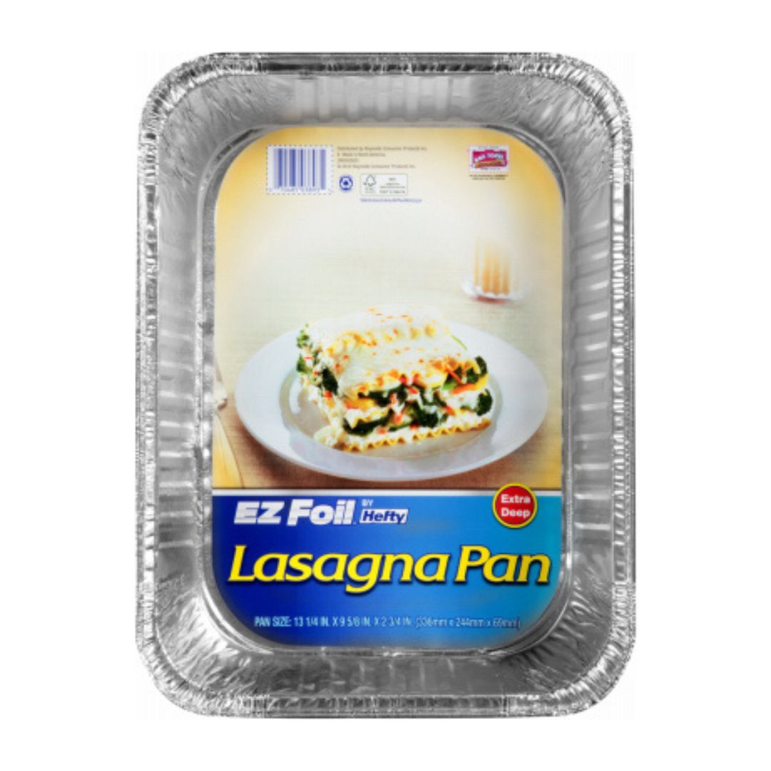 EZ Foil Lasagna Pan With Lid, Non-Stick, 14 x 10 x 3-In.