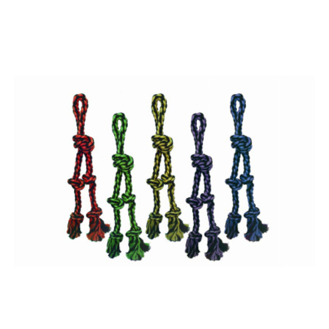Nuts for Knots Dog Toy, Rope Tug with 2 Danglers 15-in.