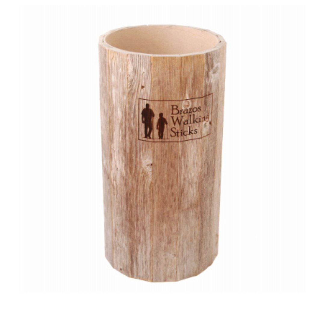 Brazos Walking Sticks BarnWood Rustic Display Barrel