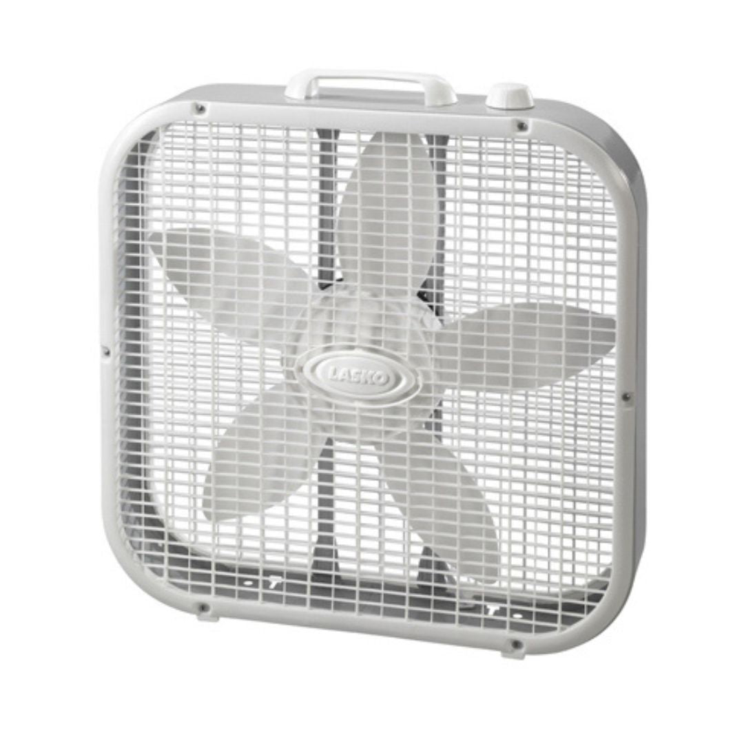 Slim Compact Box Fan, Gray, 20 In.