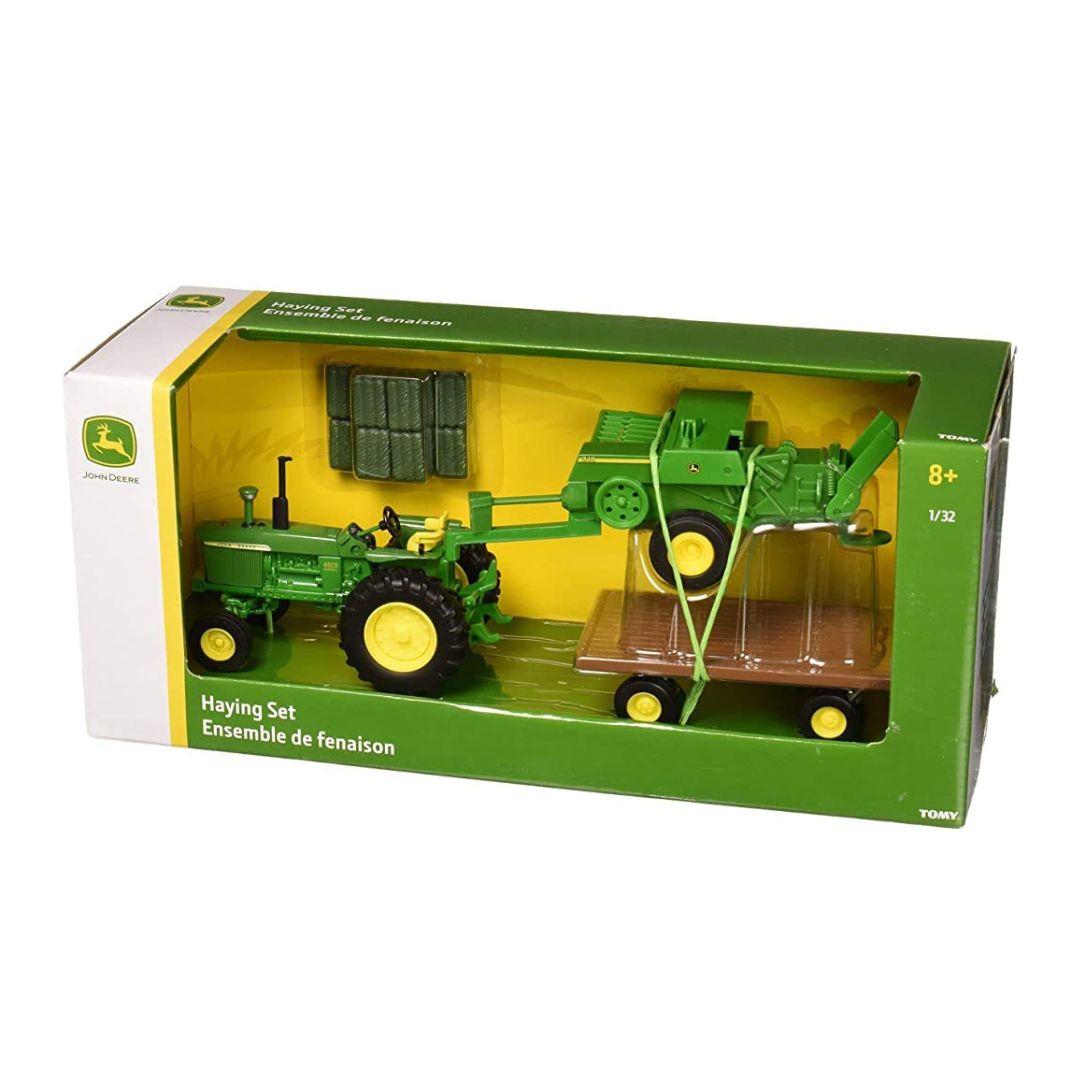 John Deere Die Cast Haying Set, 1:32 Scale