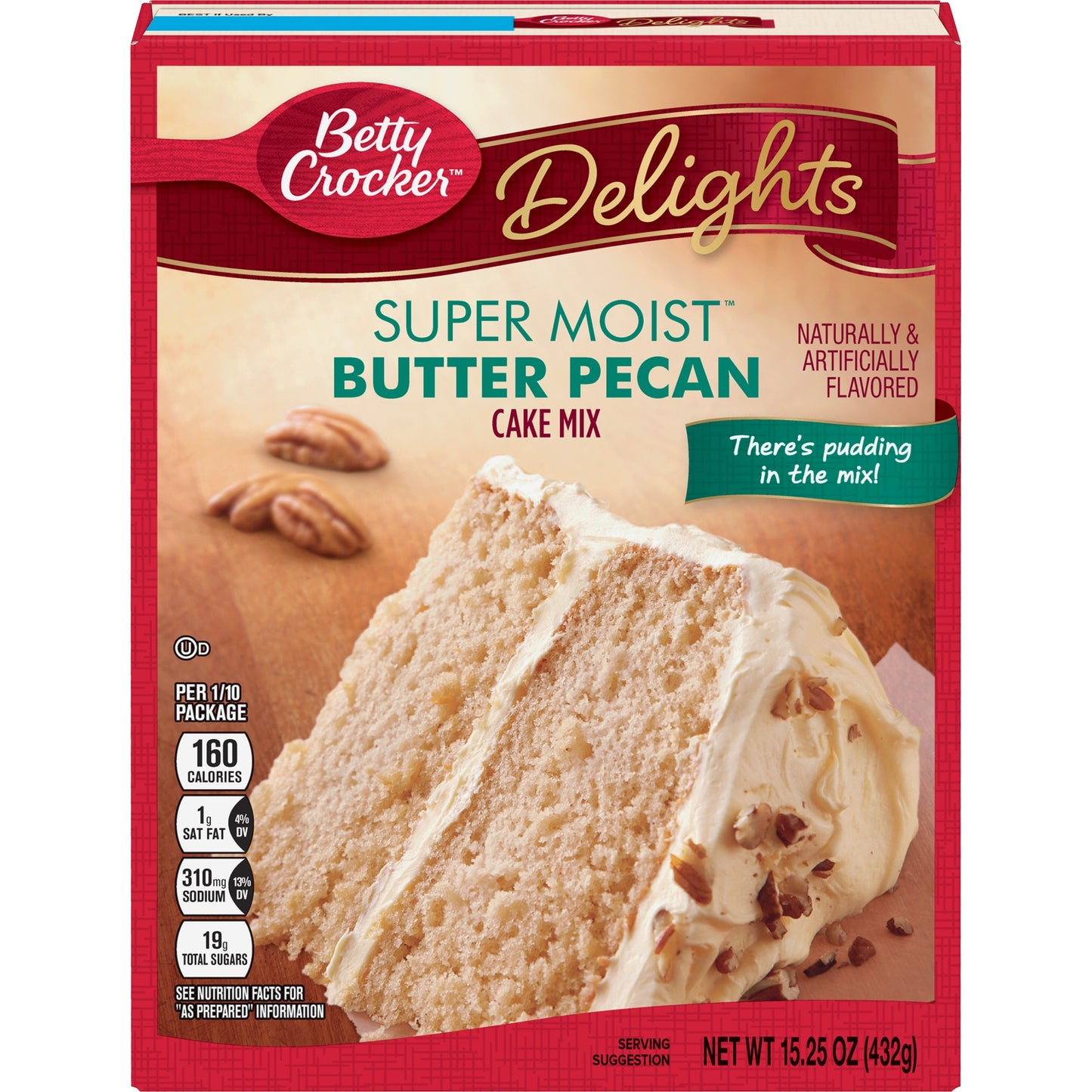 BETTY CROCKER SUPREME BUTTER PECAN (12 x 15.25 oz)