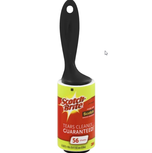 3M SCOTCH BRITE LINT ROLL 56CT X 6PK