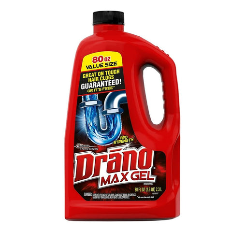 DRANO MAX CLOG REMOVER ( 6 x 80 oz )
