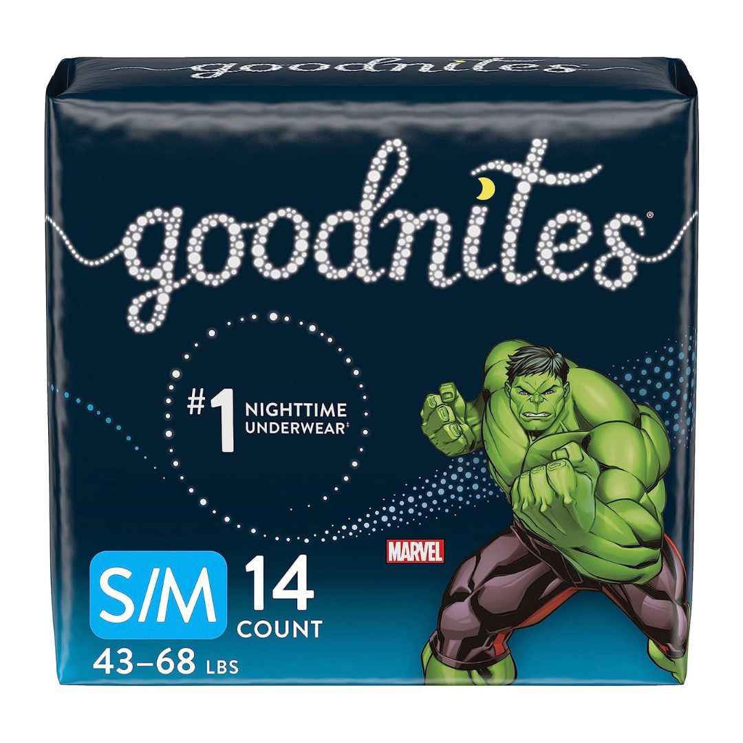 GOODNITES UNDERPANT BOY S/M 14PC/4/CS