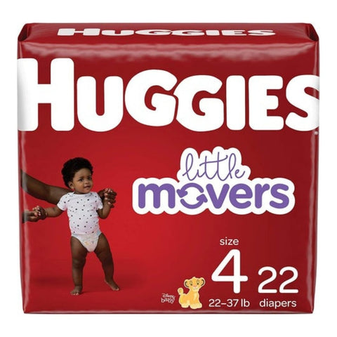 Huggies Little movers S4 Jumbo 4pack x 22