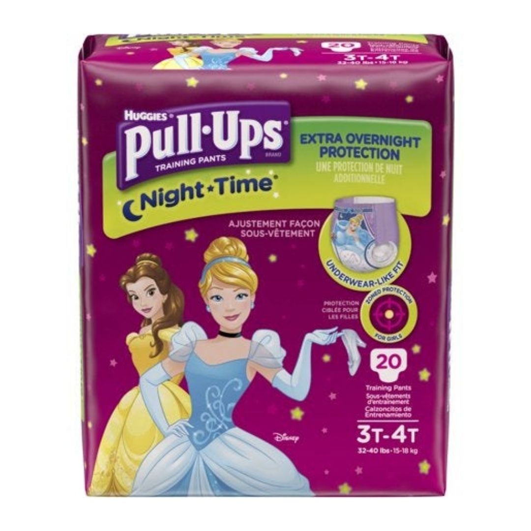 Huggies Pull-ups Training Pants Girls Jumbo Pack Size 3T-4T 4x20 Ct