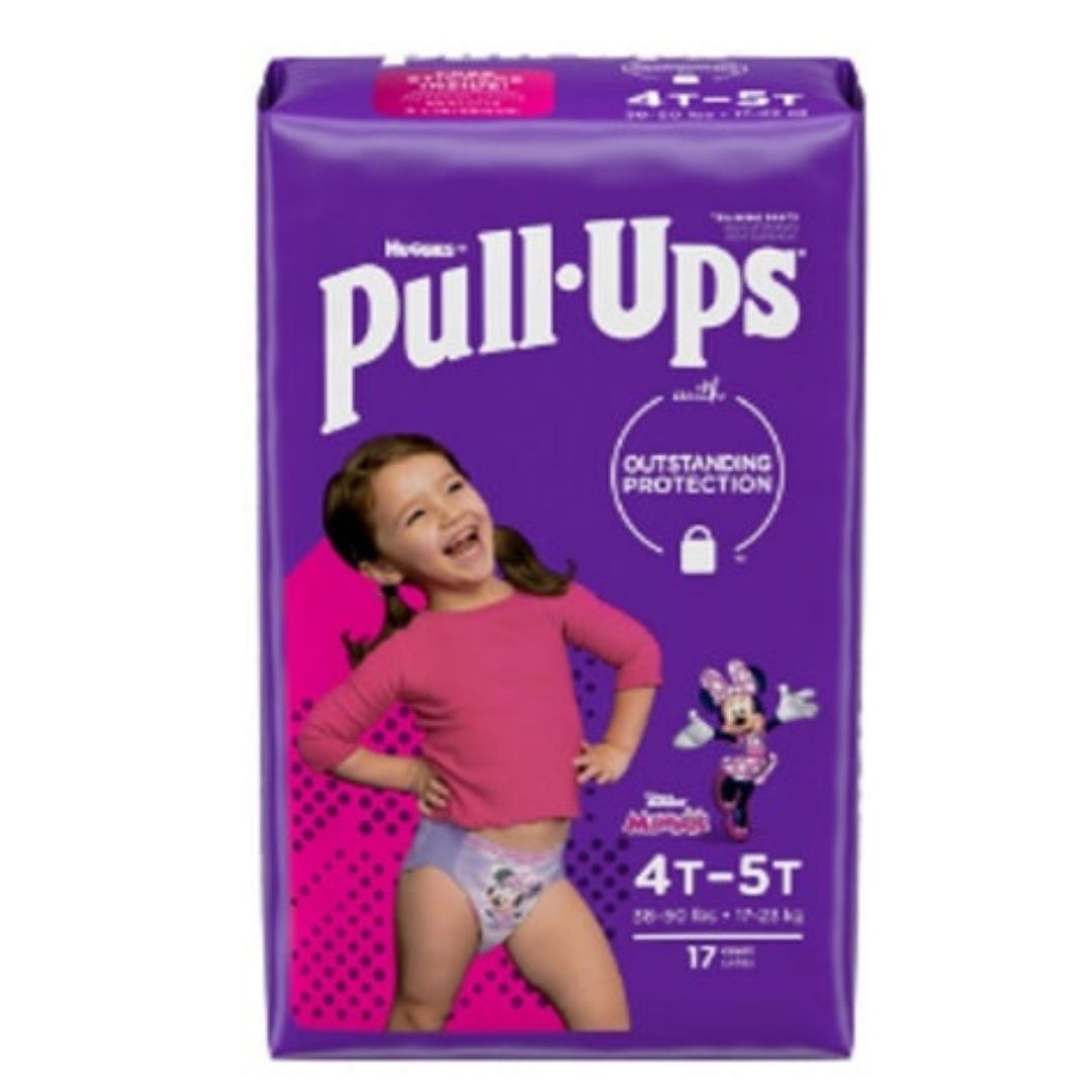 Pull-ups Training Pants for Girls Size 4T-5T 4x17 Ct/Pack