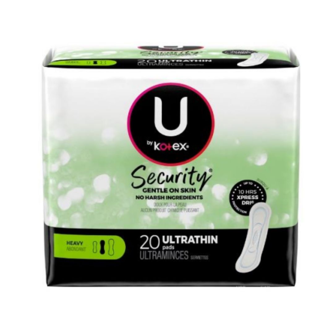 KOTEX SECURITY ULTRA-THIN HEAVY 20CT / 8 pack by case
